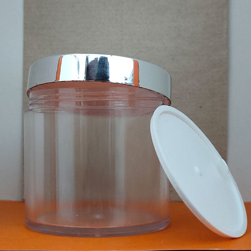 100 g Transparent San Jar Silver Cap