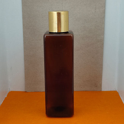 100ml Amber Square Gold screw cap