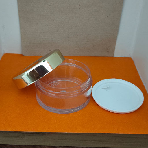 25 g Transparent San Jar Gold Cap