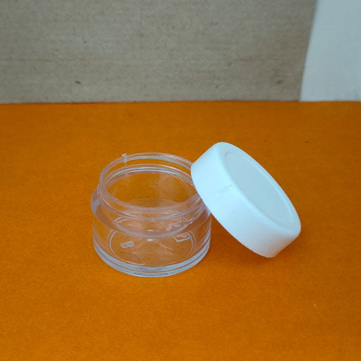 5 g Transparent San Jar White Cap