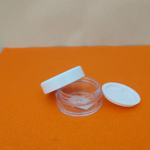 8 g Transparent San jar White Cap