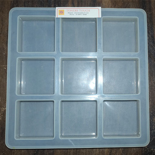 100 g Square Silicon Soap Mold - 9 cavity