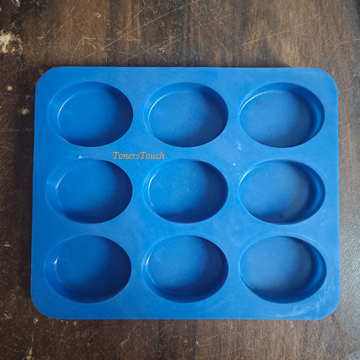 Oval Shaped Soap Mold - 9 Cavity