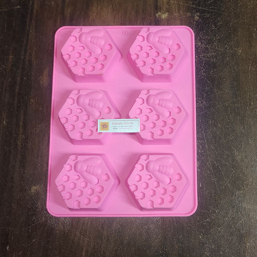 50 g Honey Comb With Bee Shape Mold - 6 cavity