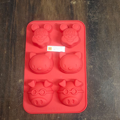 50 g Cartoon Shaped Silicon Soap Mold - 6 cavity