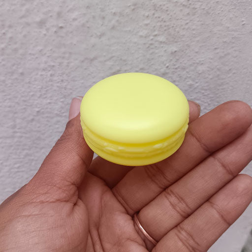 Macron Shape Container / Yellow color