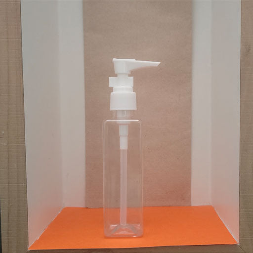 100 ml Square Transparent Dispenser Pump