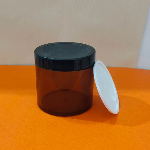 100 g Amber San Jar Black Cap
