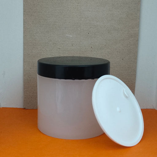 100 g Frosted Pp Jar With Black Cap