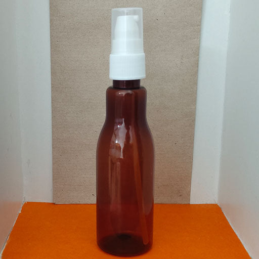 100ml Amber Burt White Cream Pump