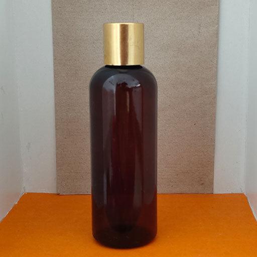 100 ml Amber Round Gold Screw Cap