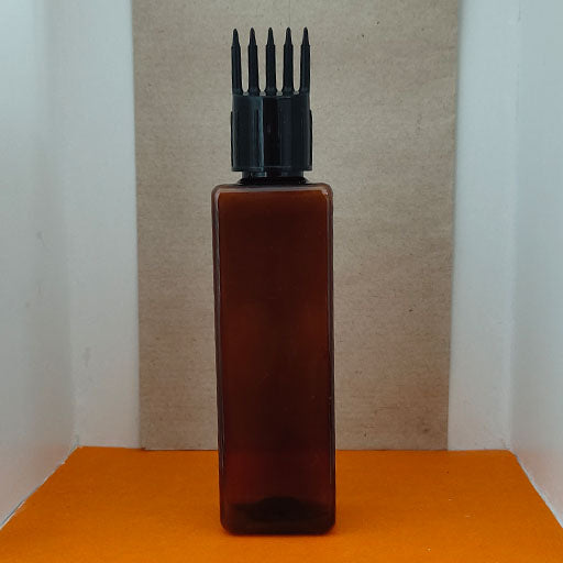 100ml Amber Square Comb Cap