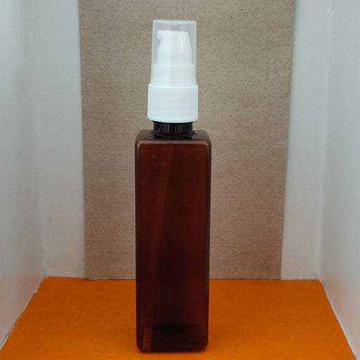 100 ml Amber Square Cream Pump