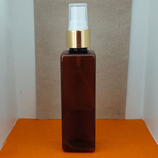 100 ml Amber Square Gold Collar Mist Spray