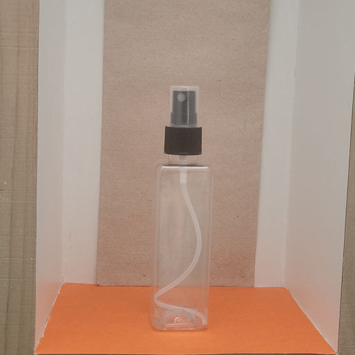 100ml Square Transparent Black Mist Pump