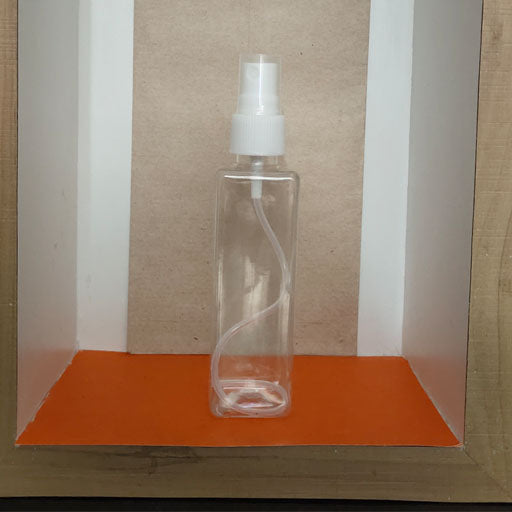 100ml Square Transparent White Mist Pump