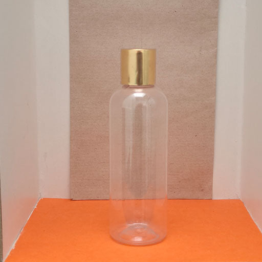 100 ml Transparent Round gold Cap