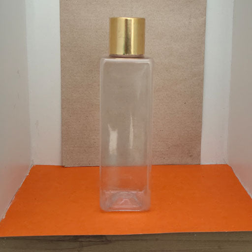 100ml Square Transparent Gold Cap