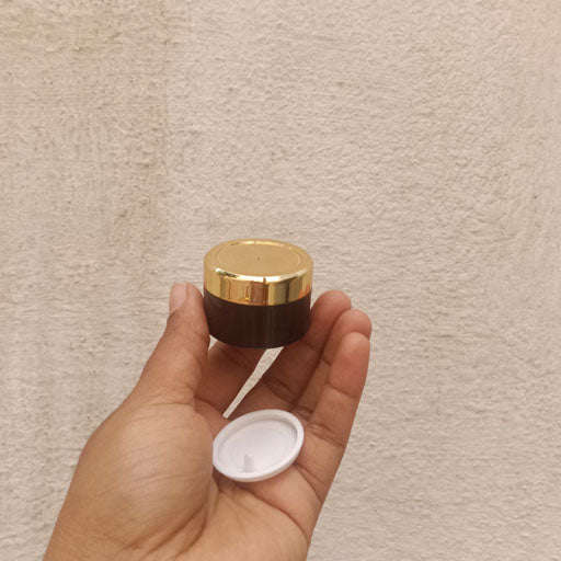 15 g Amber San Jar Gold Cap