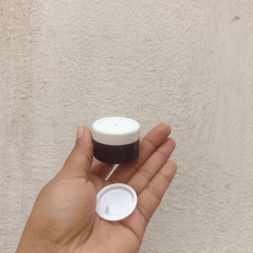 15 g Amber San Jar White Cap