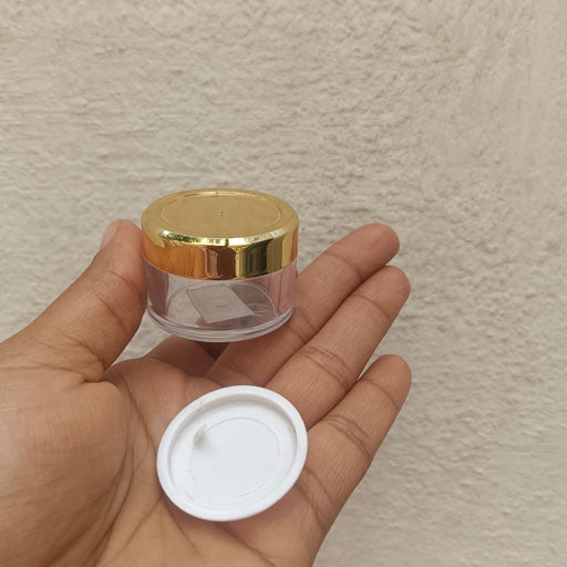 15 g Transparent San Jar Gold Cap