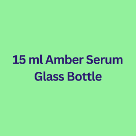 15 ml Amber Serum Glass Bottle