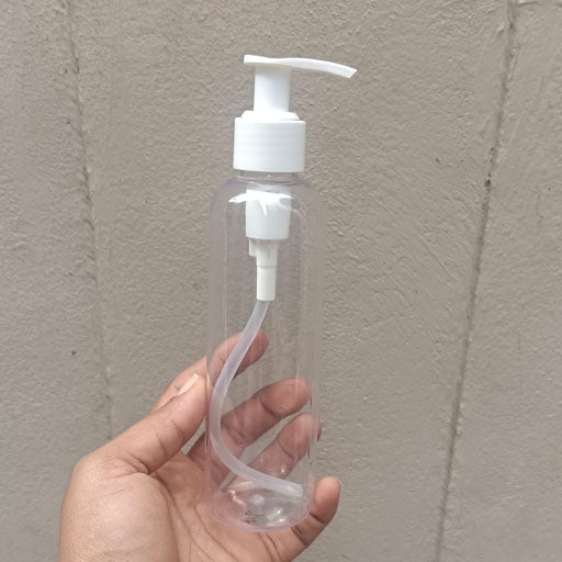 200 ml Round Transparent White Dispenser Pump