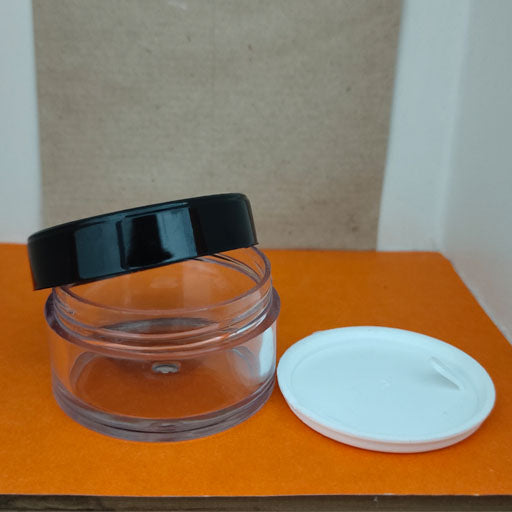 25 g Transparent San Jar Black Cap