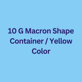 Macron Shape Container / Yellow color