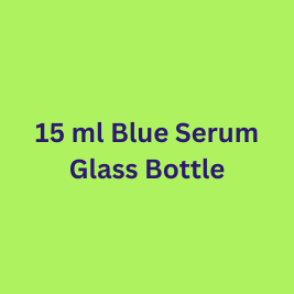 15 ml Blue Serum Glass Bottle