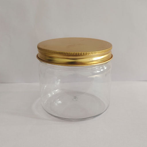 300 g Pet Jar with Aluminium Gold Screw Cap