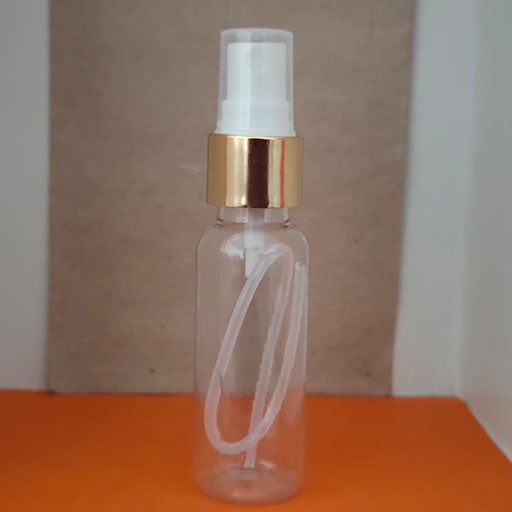 30 ml Transparent Round Gold Collar Mist Spray