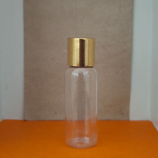 30 ml Transparent Round Gold Screw Cap