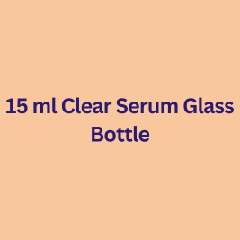 15 ml Clear Serum Glass Bottle