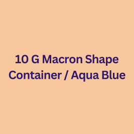 Macron Shape Container / Aqua blue