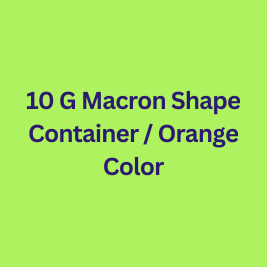 Macron Shape Container / orange  color