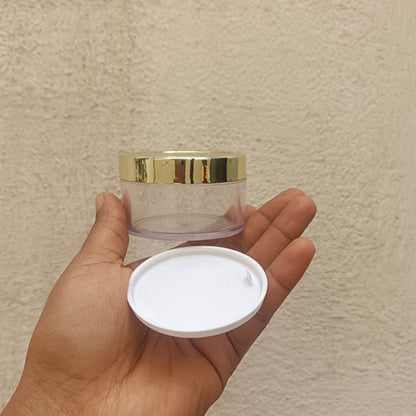 50 g Transparent San Jar Gold Cap