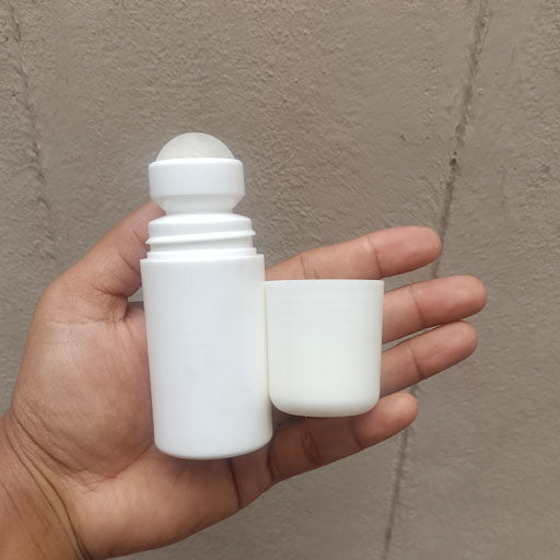 50 ml Hdpe Roll On - White