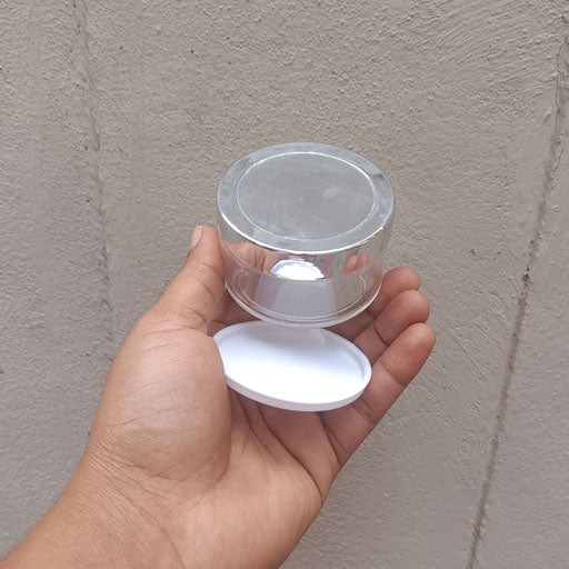 50 g Transparent SanJar Silver Cap