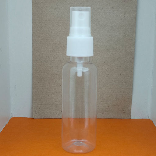 50 ml Transparent Round White Mist Pump