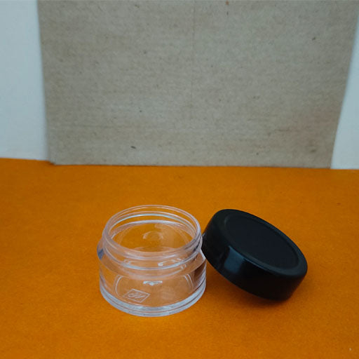 5 g Transparent San Jar Black Cap