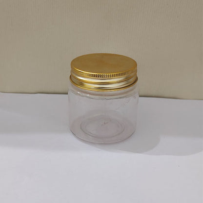100 g Pet Jar with Aluminium Gold Screw Cap