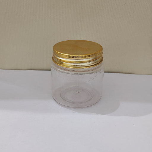 100 g Pet Jar with Aluminium Gold Screw Cap