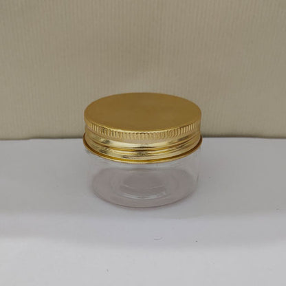50 g Pet Jar with Aluminium Gold Screw Cap