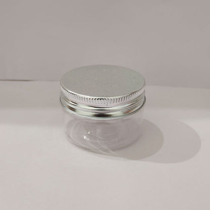 50 g Pet Jar with Aluminium Silver Screw Cap