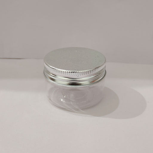50 g Pet Jar with Aluminium Silver Screw Cap