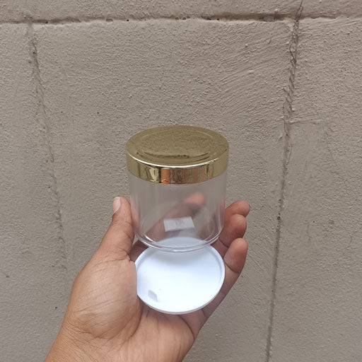100 g Transparent San Jar Gold Cap